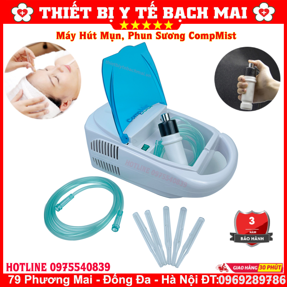 MÁY HÚT MỤN PHUN SƯƠNG COMPMIST (trắng)