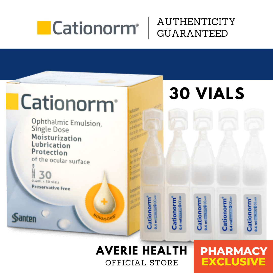 Cationorm Ophthalmic Emulsion Eyedrops 30 X 04ml Dry Stinging Burning Eye Relief Systane 7536