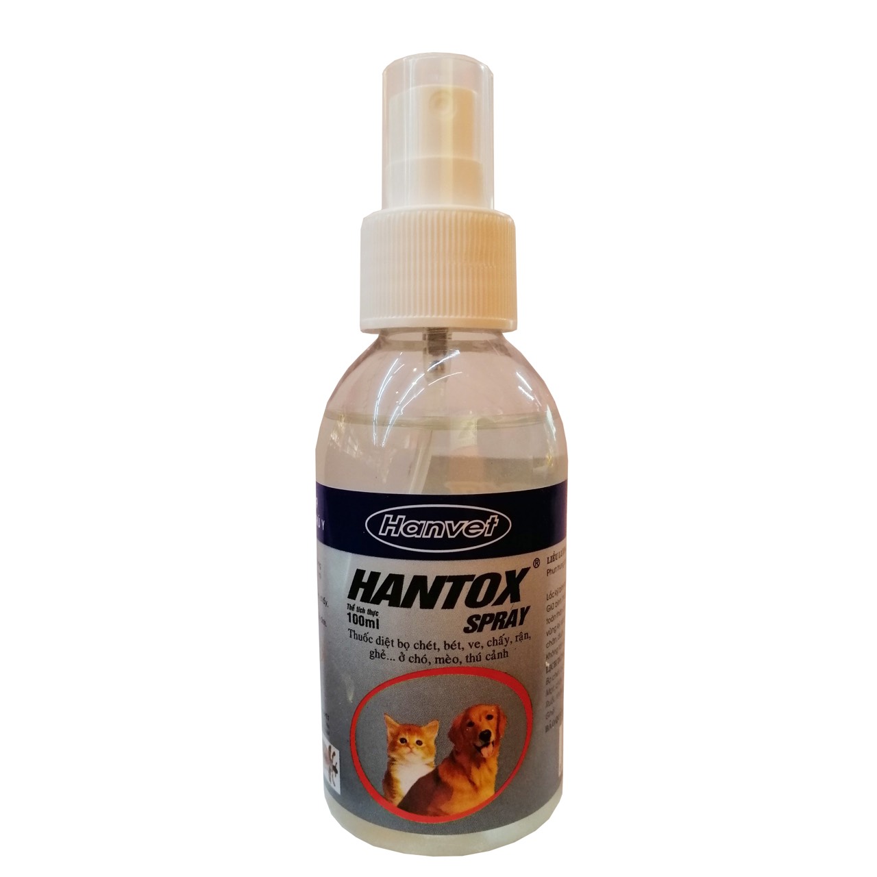 Hantox Spray xịt ve, rận, ghẻ chó mèo (100ml)