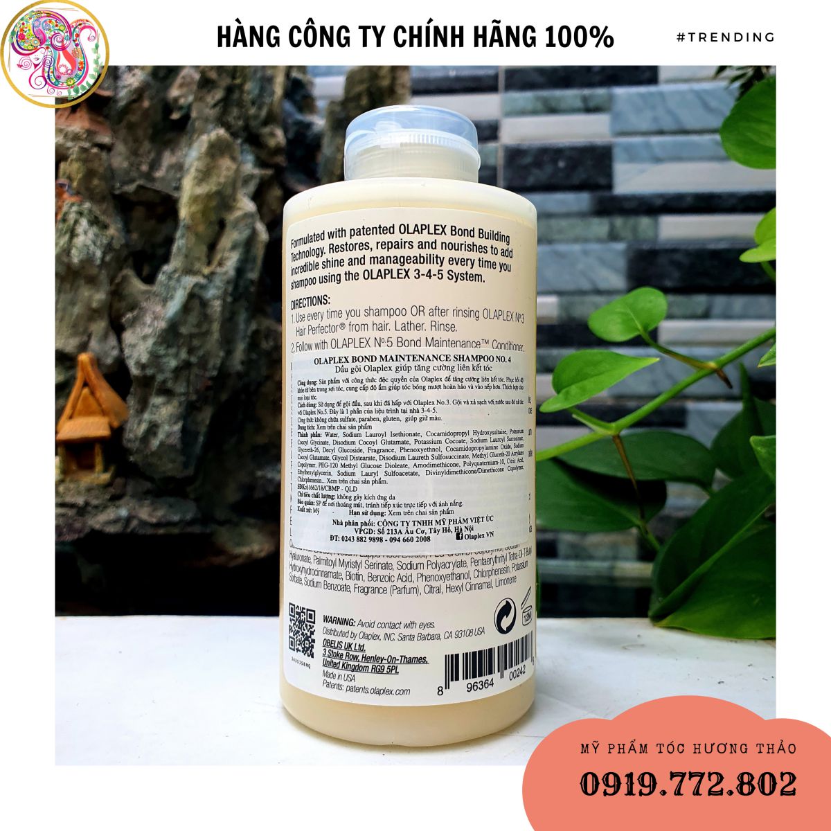 DẦU GỘI OLAPLEX NO.4 BOND MAINTENANCE 250ML