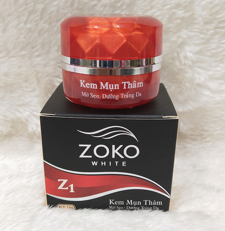Kem ngừa mụn thâm - mờ sẹo - dưỡng trắng da Zoko White Z1 15g - 8936150180014