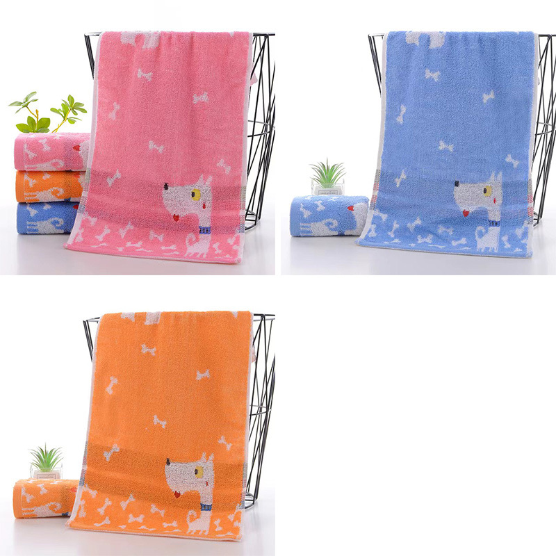 PVN62046 Khăn mặt cotton hình thú 25x50cm
