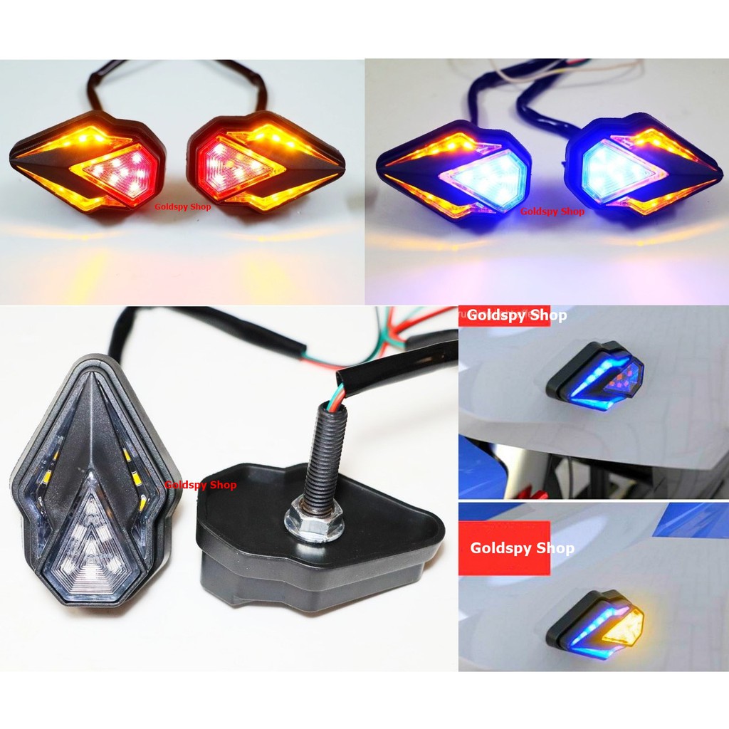 Đèn led xi nhan kiểu spirit beast l23 – led xi nhan mũi tên cho dòng xe winner, exciter, r15v3, vario....