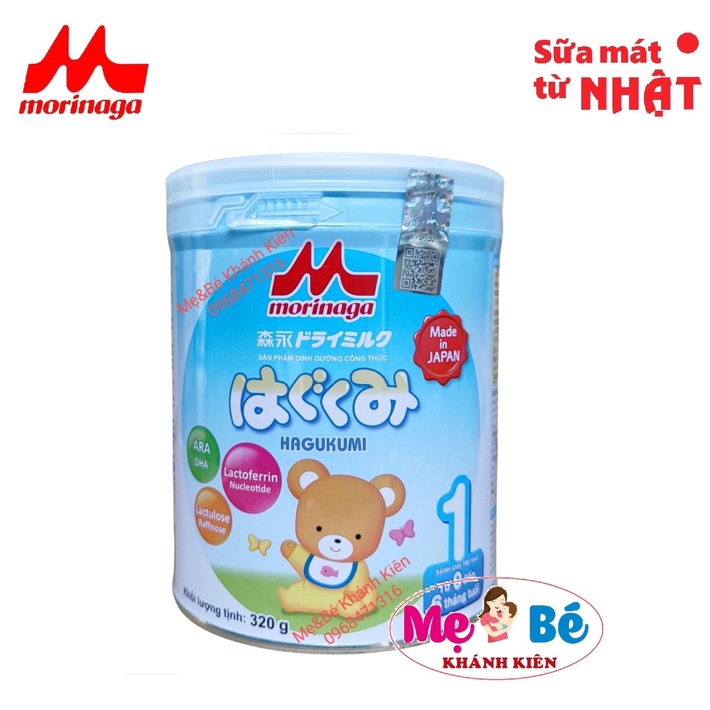 Sữa morinaga số 1 320g mẫu mới date t11/2024