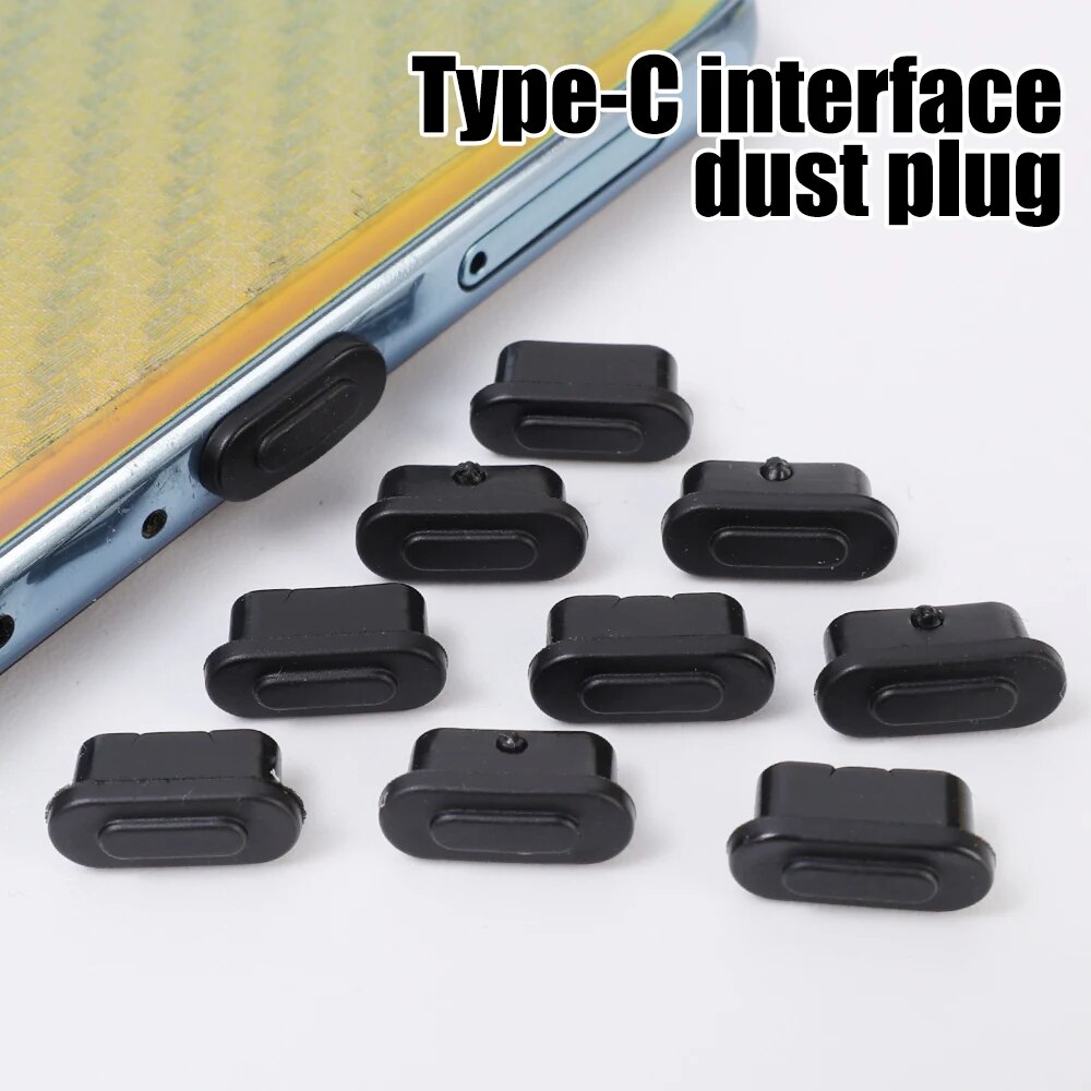 【ZOSR】Type C Plastic Dust Plugs  Phone Charging Port Stopper CapUSB-C Dustproof Cover for Iphone 15 Pro Max Samsung Xiaomi. 