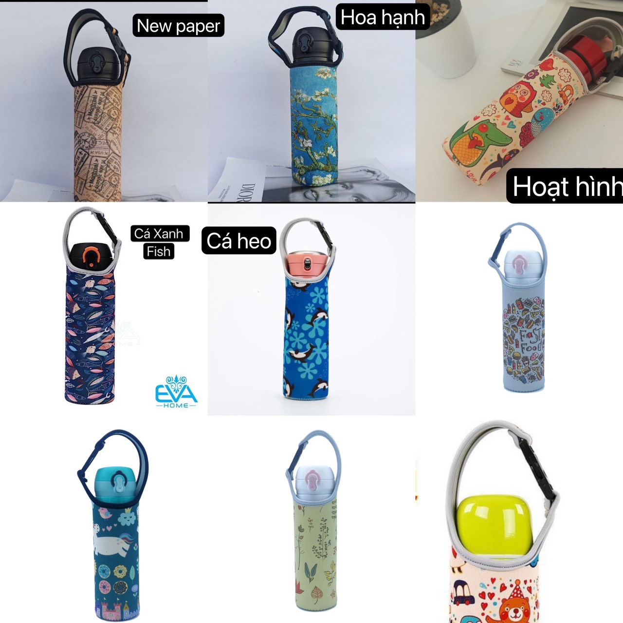 [HCM]Combo 2 Túi Giữ Nhiệt Họa Tiết Galaxy Có Quai Xách 500 Ml