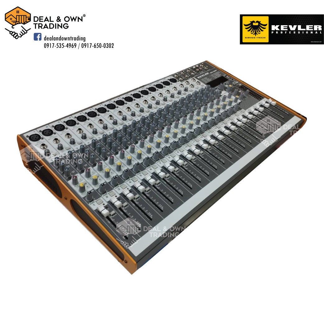 Kevler MIX20BT Professional Mixer with 20 Channel 16 Mic/Line 2 Stereo