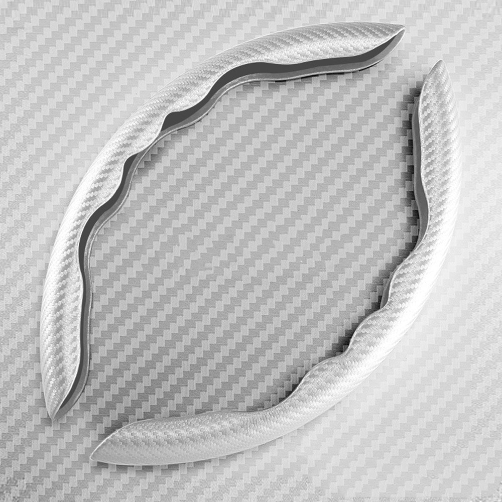 Carbon Fiber Steering Wheel Cover Universal Paired Covers Handle Cover Sports Car Steering Wheel Case On The Steering Wheel