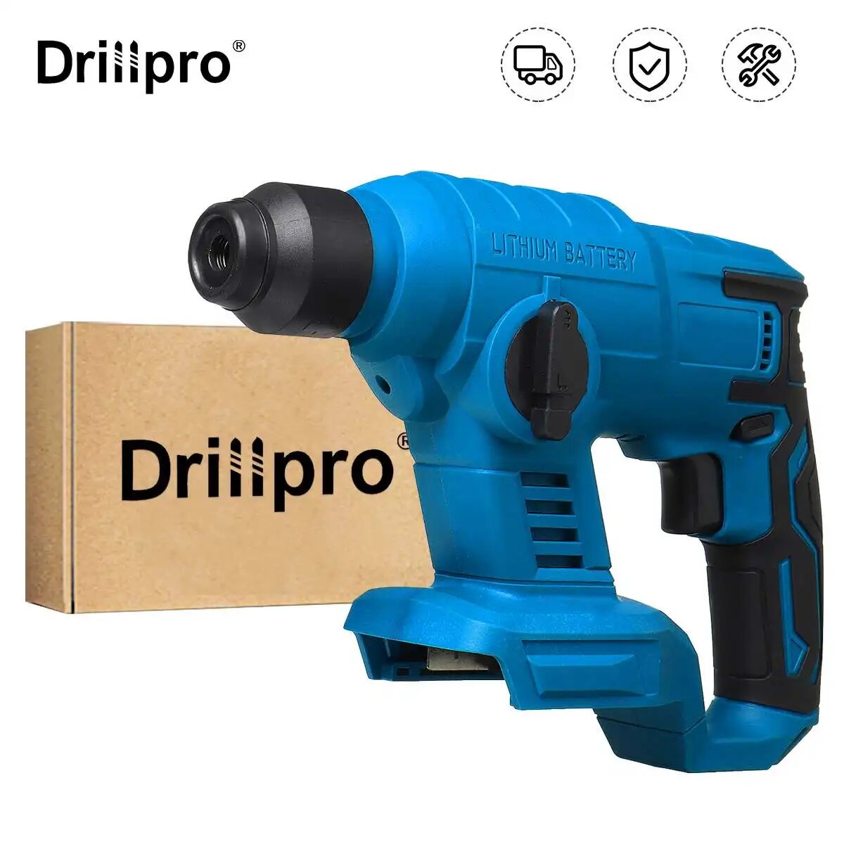 DHRTE Drillpro 1000W Cordless Electric Hammer Impact Drill