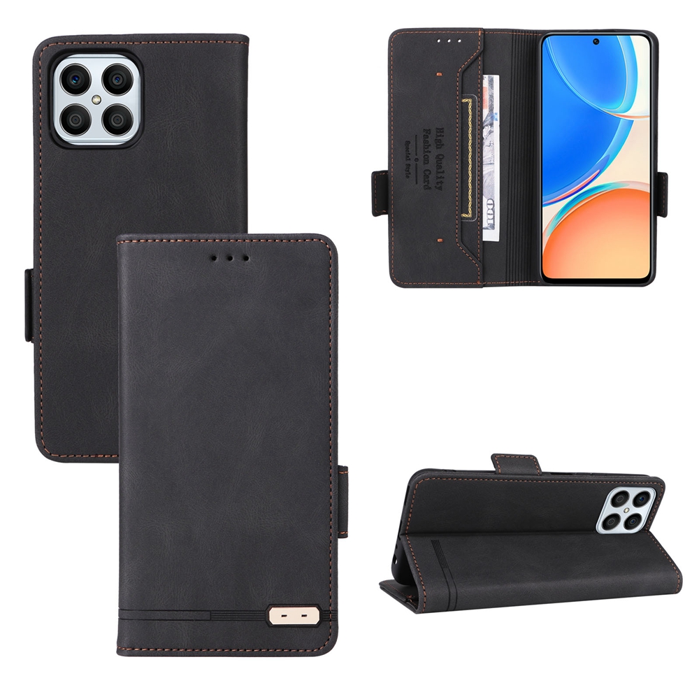 Case for huawei honor x9 x8 x7 x6 / honor x9a x8a x7a x6a / honor x9b x8b / honor 90 90 pro 90 lite magnetic pu leather tpu wallet card slot flip cover casing