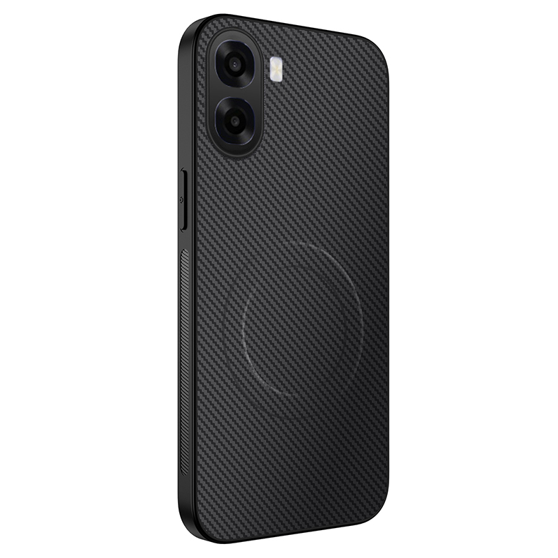 Phone case OPPO A6X Carbon Fiber magsafe Silicone Anti-fingerprint Shockproof Business Protection Back cover OPPO A6X case.