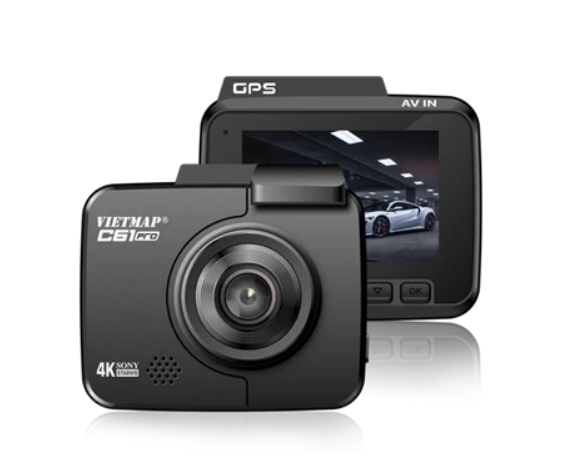 Cam hành trình Vietmap C61 Pro (Cảnh báo giao thông, độ nét 4K)