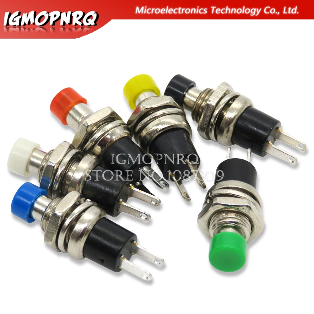5PCS PBS-110 7MM Momentary Push Button Switch Press The Reset Switch Momentary ON OFF Push Button Micro Switch Normally Open NO integrated circuit