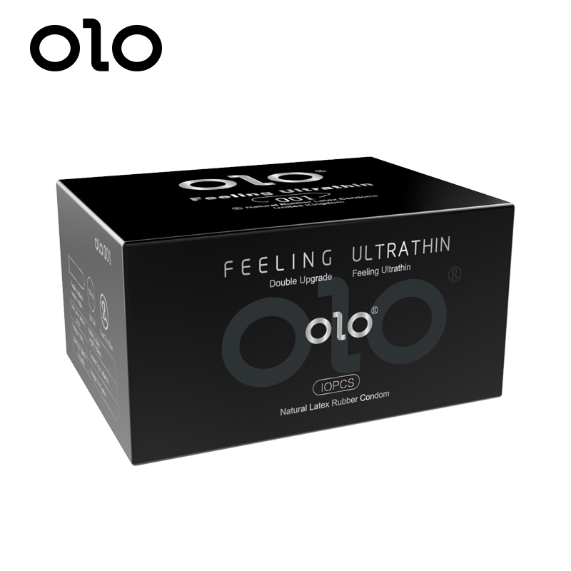 Bao cao su siêu mỏng feeling ultrathin olo 001 đen 10 bcs