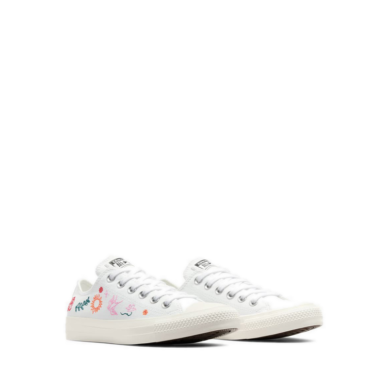 Converse CTAS Women's Sneakers - White/Dragon Scale/Red