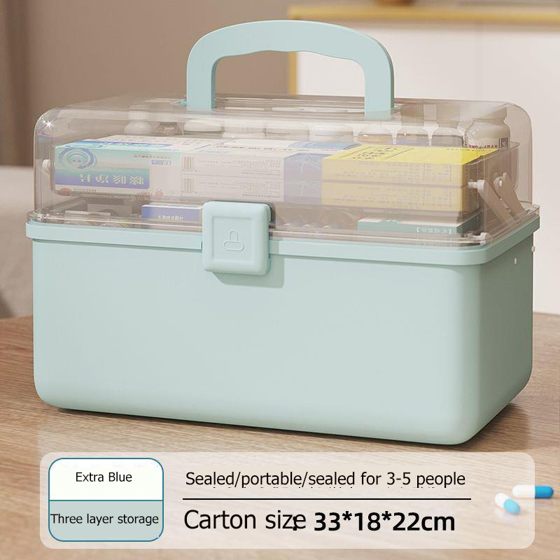 Medicine box for family use, large capacity, simple,Modern,multi-layer moisture-proof medicine box, multifunctional medical storage, medicine small medicine box