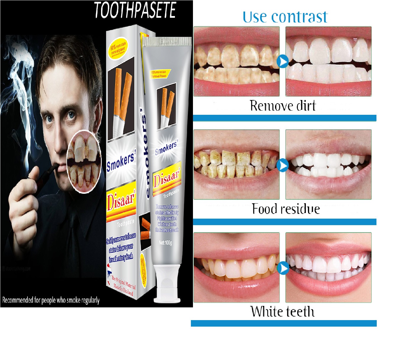 kem đánh răng giúp răng trắng sáng hết ố vàng, hơi thở thơm mát