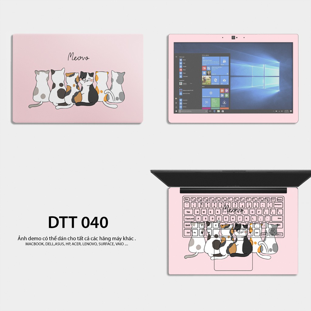 Dán skin laptop Mẫu 5 miu