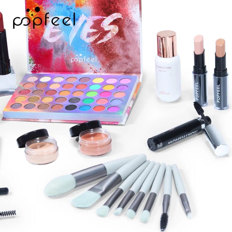 Yuantufei%20Fashion%20%20POPFEEL%20All%20In%20One%20Makeup%20Kit%20Cosmetics%20Set%20Eyeshadow%20Palette%20Concealer%20Foundation%20Makeup%20Brush%20Eyebrow%20Pencil%20Lipgloss%20Kit%20-%20Image%204