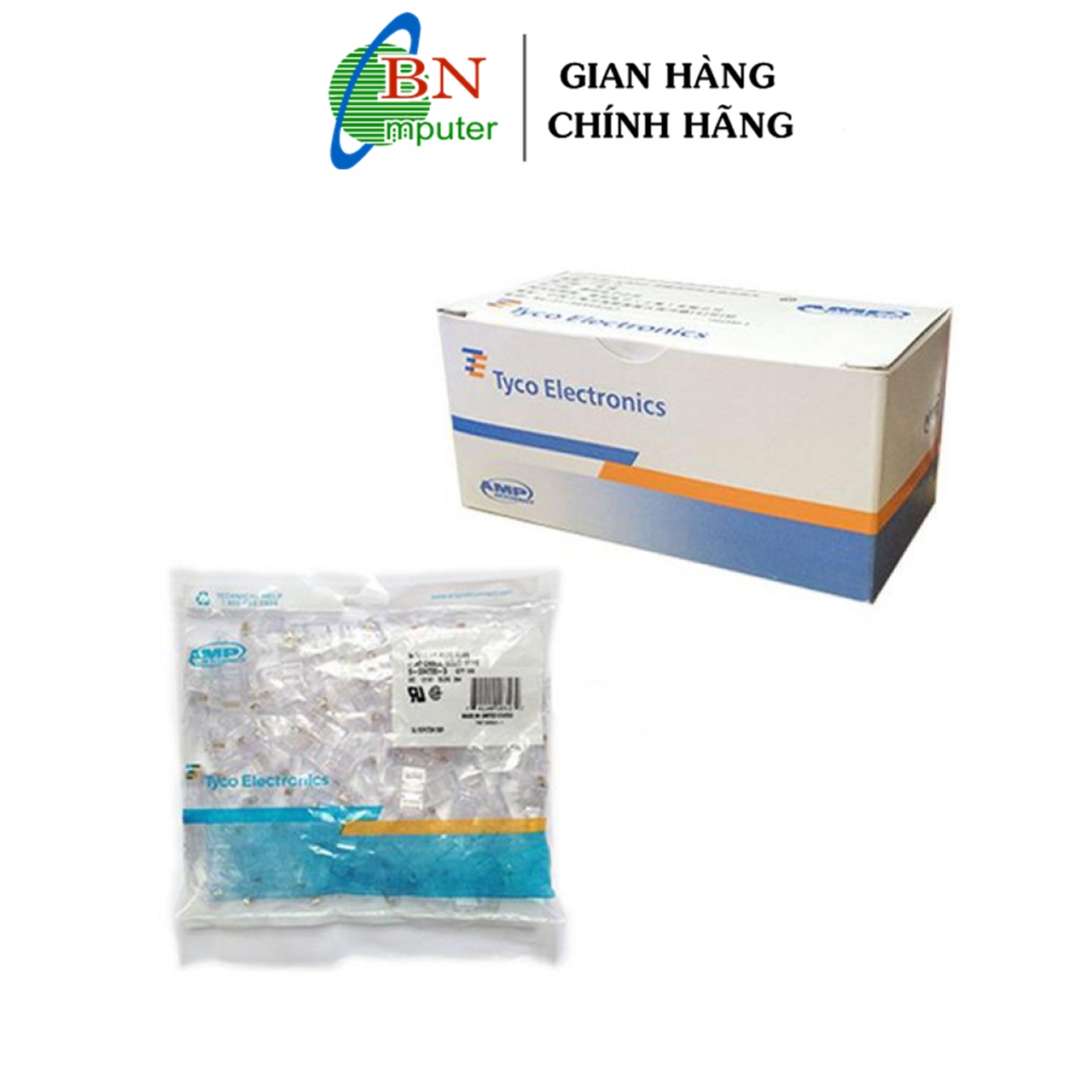 Hạt mạng AMP thường hộp 100 hạt - Túi 100 hạt