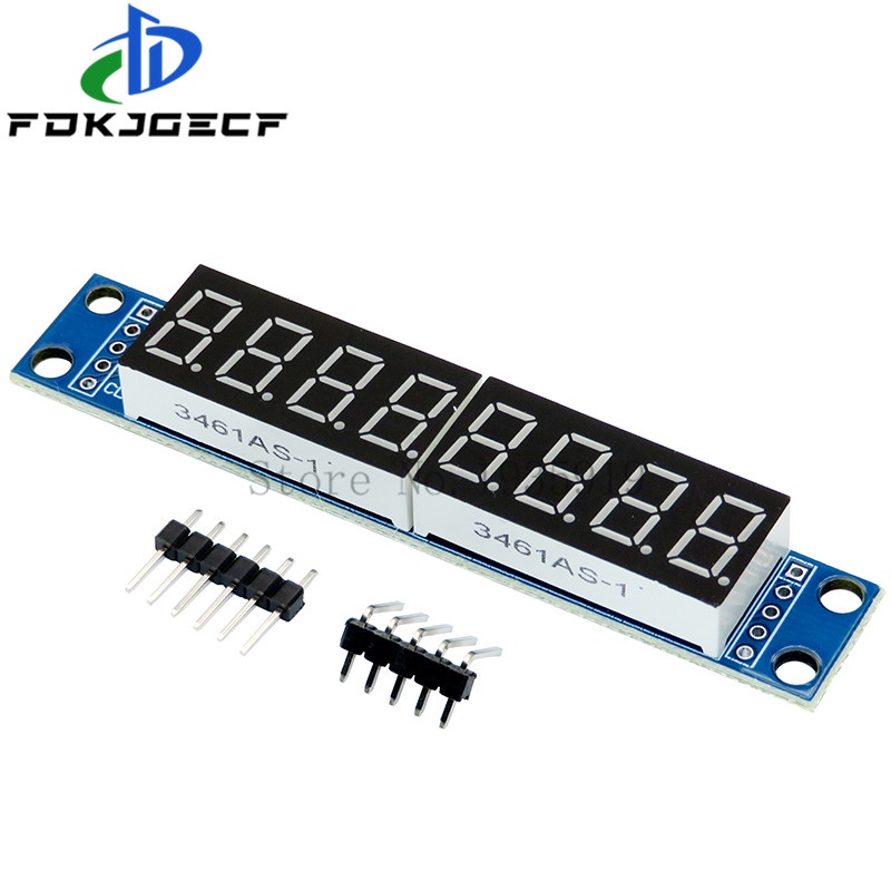 Max7219 Led Dot ma trận 8 chữ số điện tử mô-đun điều khiển hiển thị ống cho Arduino 3.3V 5V vi điều khiển nối tiếp điều khiển 7-đoạn