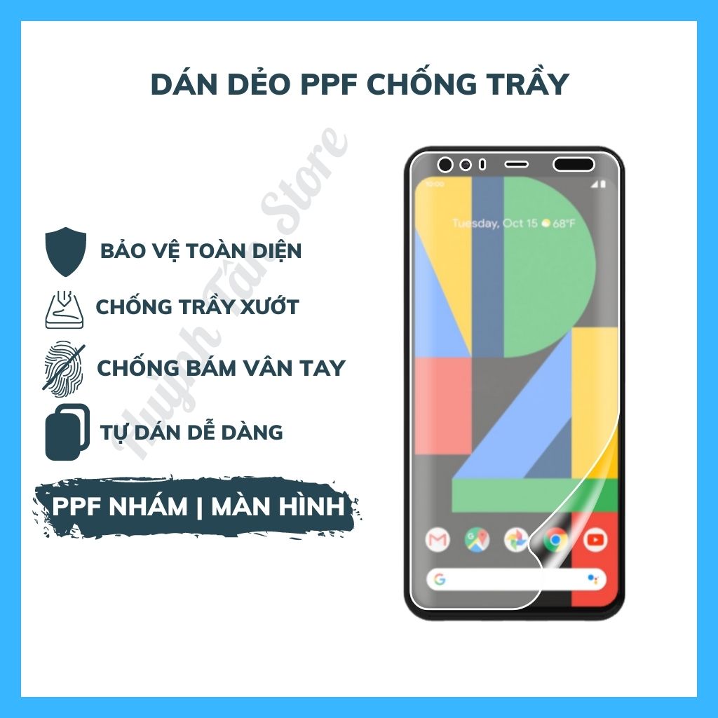 Miếng dán PPF cho google pixel 4 pixel 4xl bảo vệ toàn diện (Tặng 1 Miếng Dự Phòng).