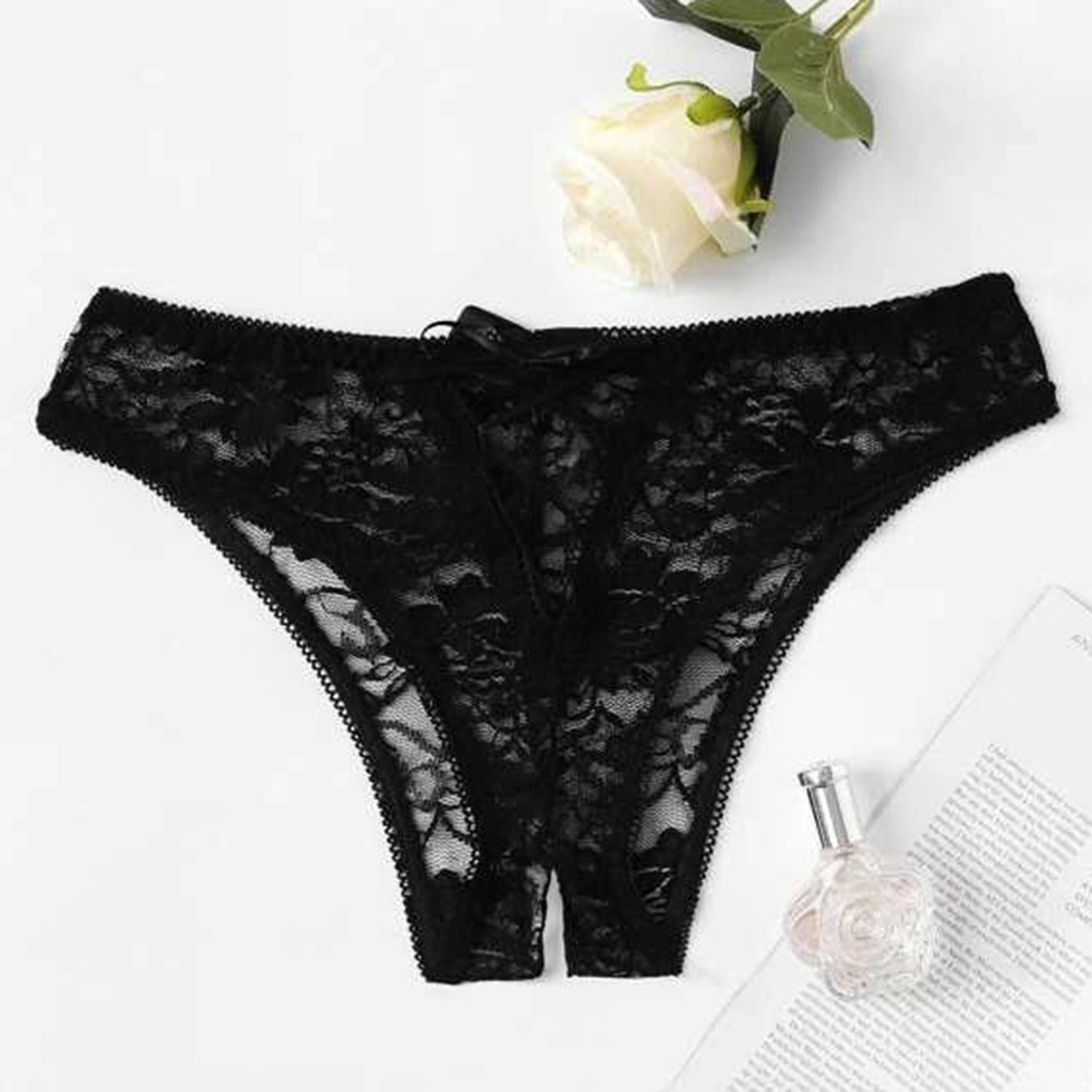 Tanggeri%20Fashion%20Women's%20Panties%20Open%20Crotch%20Transparent%20Lace%20Bowknot%20G-string%20Thong%20Female%20Lingerie%20for%20Underwear%20Pantys%20-%20Image%202