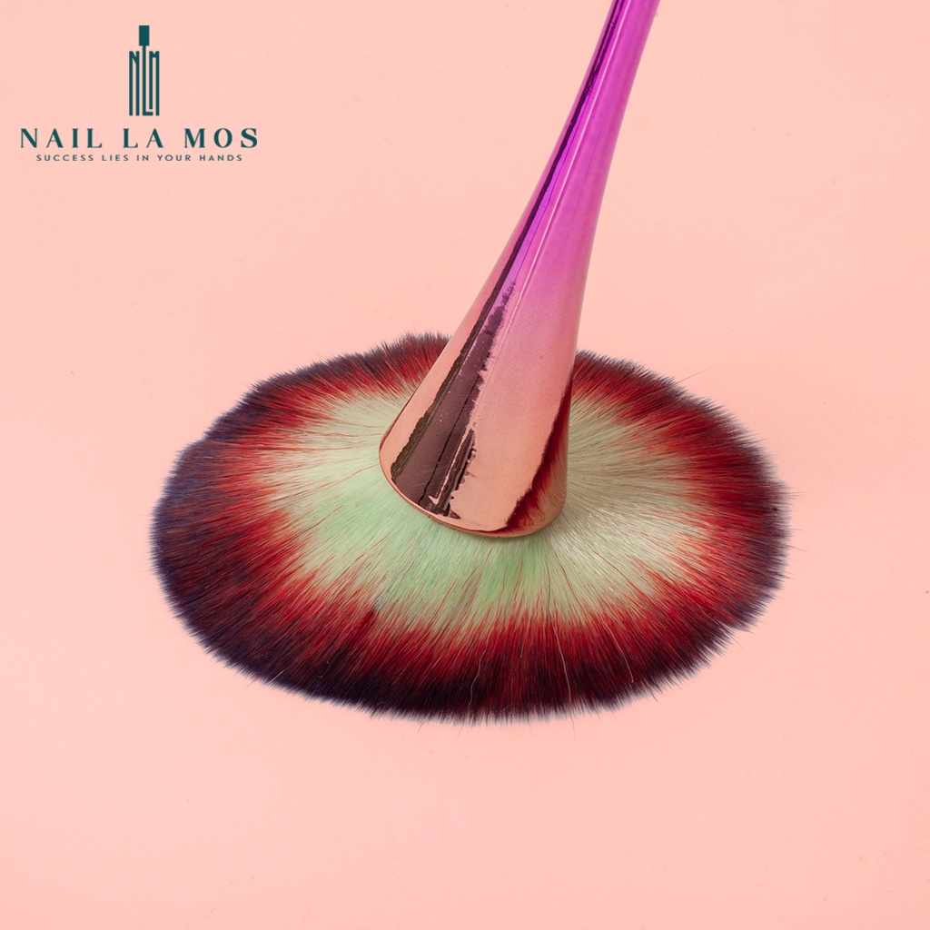 Chổi phủi bụi nail cán dài, cọ phủi bụi móng