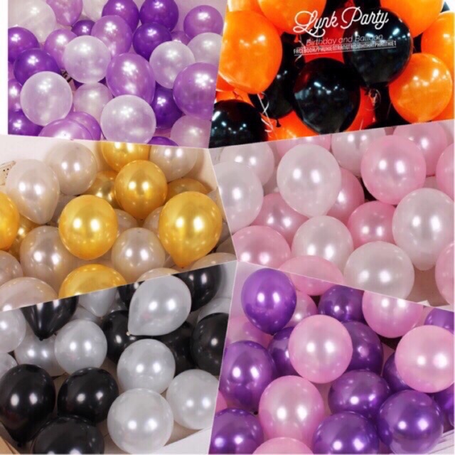 [Sỉ] Bịch 100 quả Bong bóng nhũ size 10’
