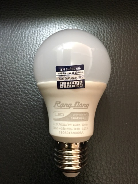 Bóng đèn led tròn 7W Rạng Đông sáng trắng-vàng