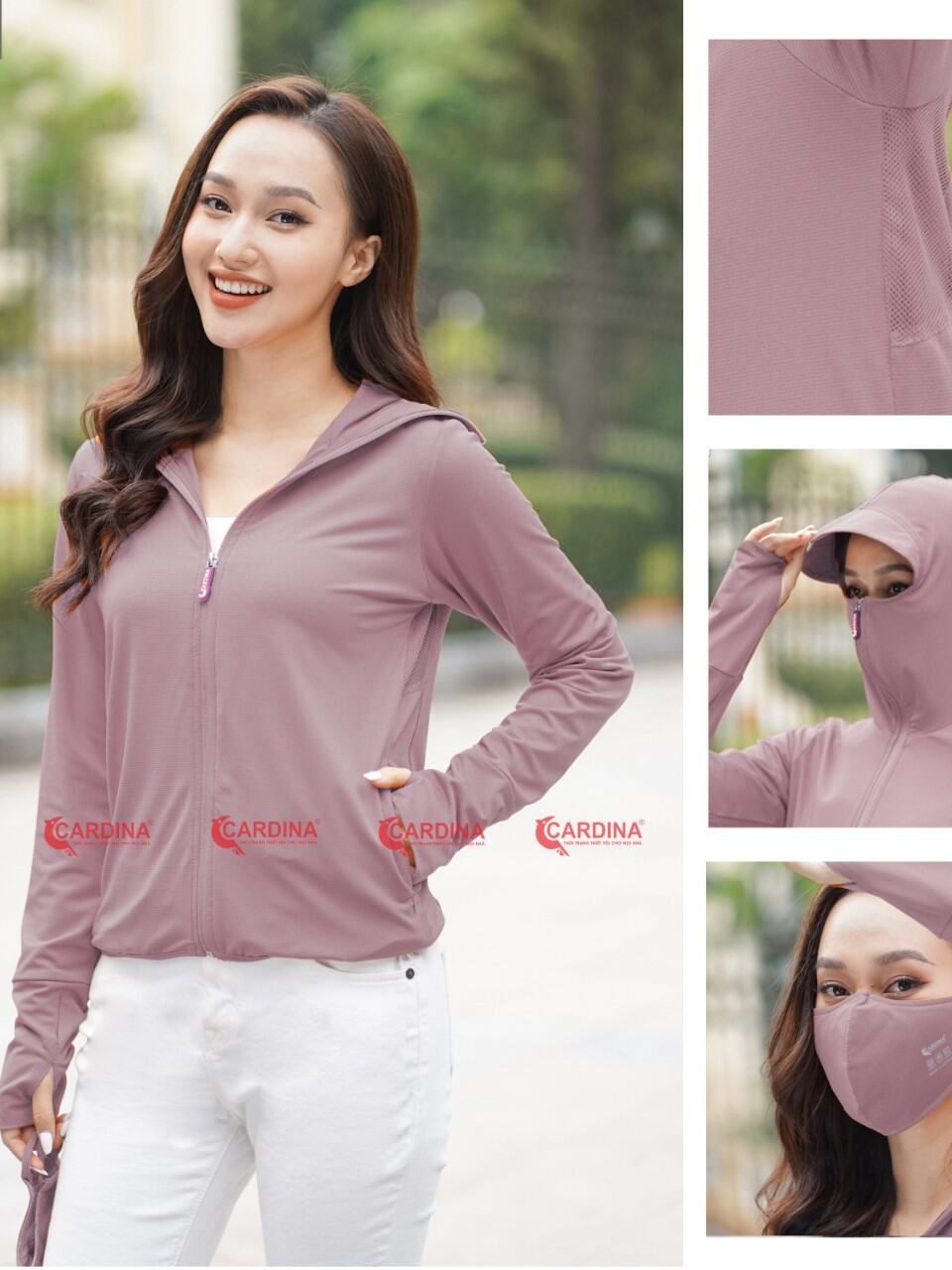 Áo chống nắng 2lớp Cao cấp CARDINA