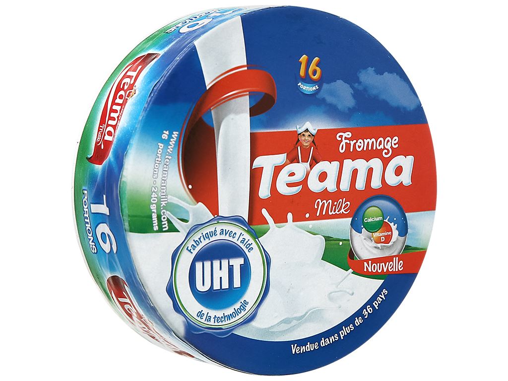 Phô Mai Teama 240gr - 16 Miếng - Nhập khẩu Ai Cập