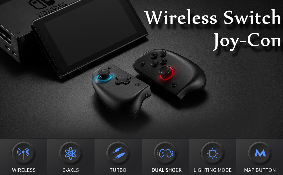 Tay Joycon YS37 cho Nintendo Switch có Led, Motion, WakeUP