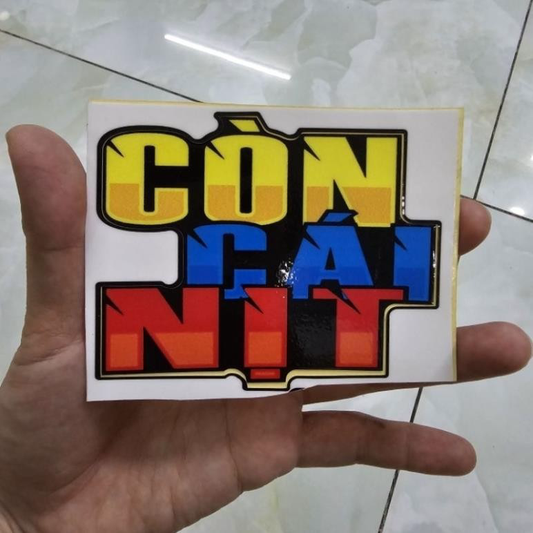Tem logo dán trang trí đầu xe máy
