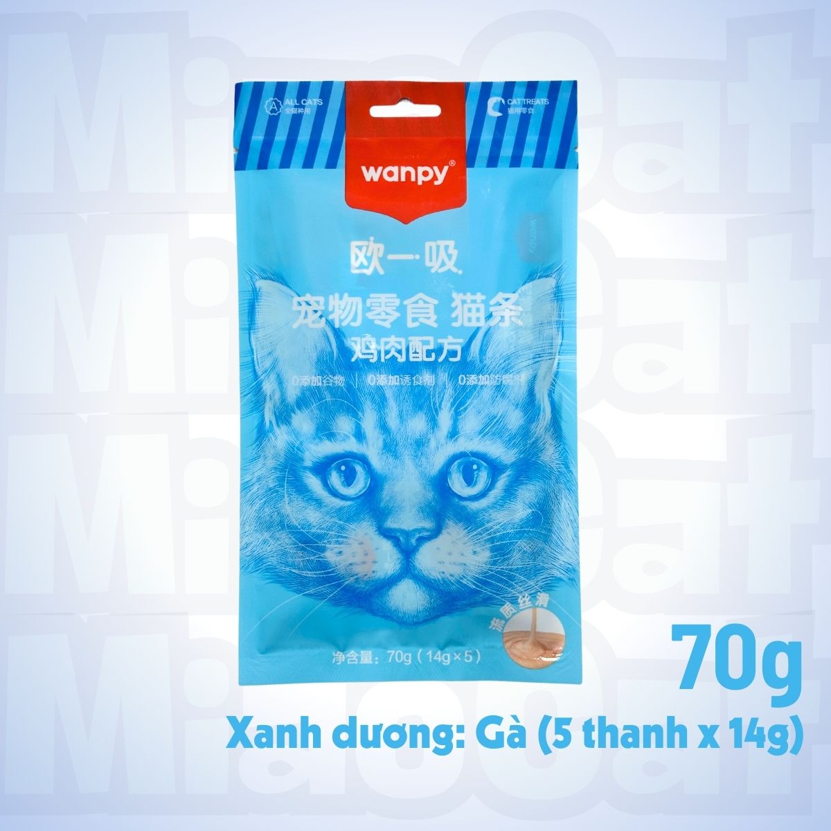 Gói 5 Thanh Súp Thưởng Wanpy 5x14g