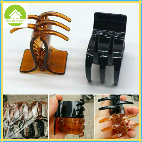 Kẹp tóc càng cua 5 răng mix màu, phụ kiện