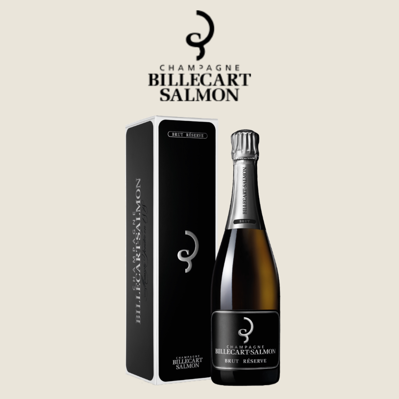 Pack of 3) Billecart Salmon Brut Reserve Blend Sparkling Champagne