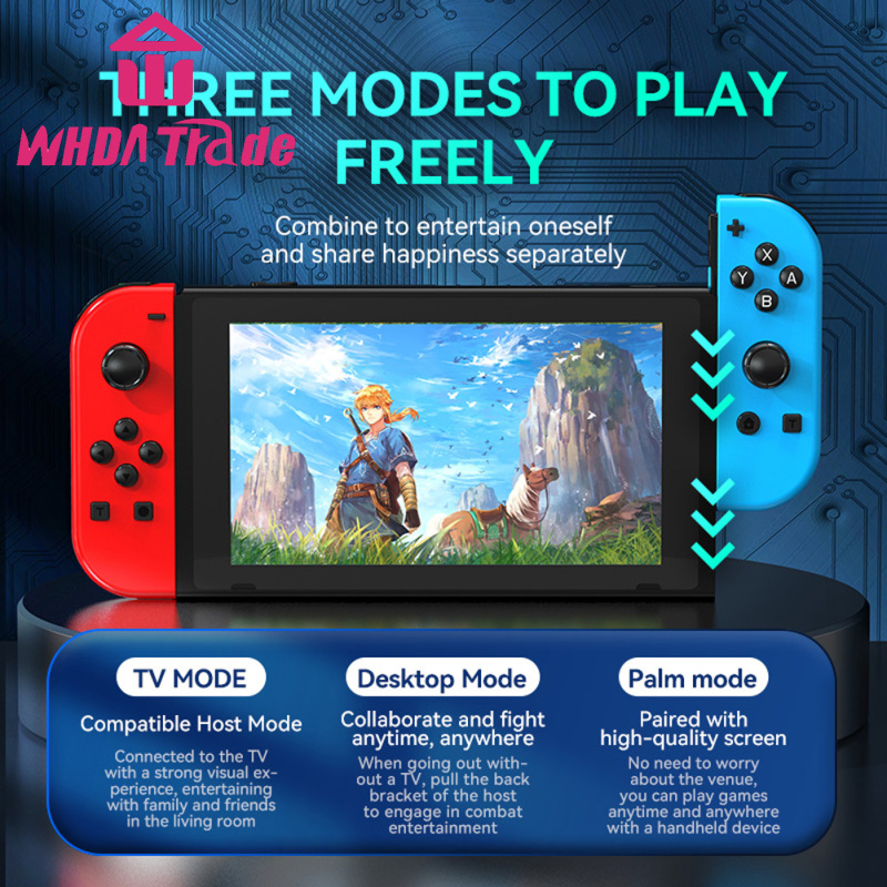 Games Controller Wireless Color RGB Lighting Game Console Handheld Console With Dual Vibration Wake-up Compatible For Switch