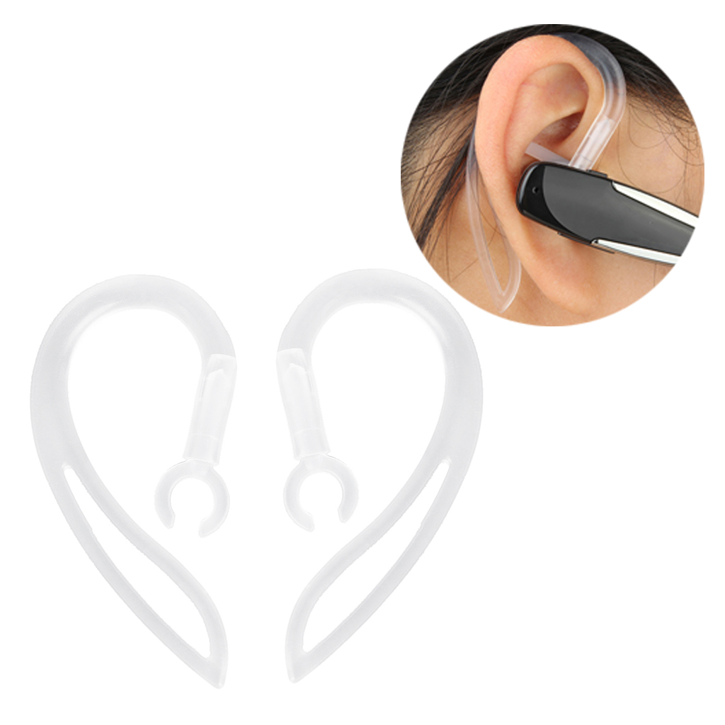 Tai nghe tương thích Bluetooth 10mm kẹp móc đeo tai silicon mềm trong suốt