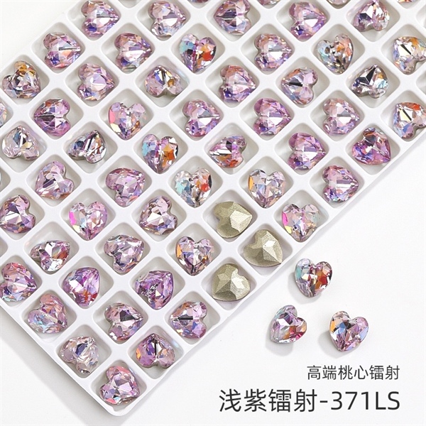 Đá chân nhọn hình trái tim 10pcs