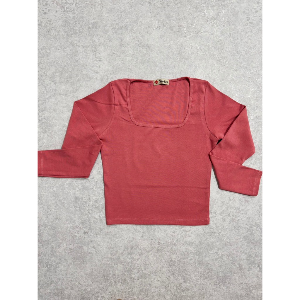 Áo thun nữ tày dài form croptop cổ thuyền thun borip chuẩn hàng loại 1