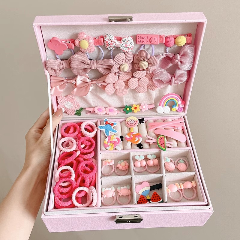 Korean Fashion Children's Gift Box Hair Accessories Set Birthday Gift for Little Girl