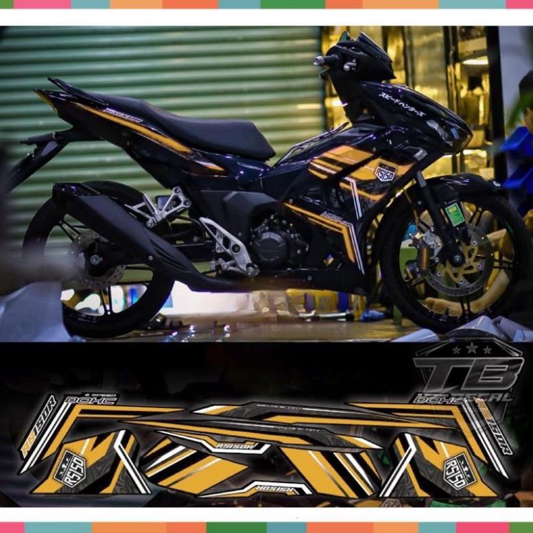 Tem rời Winner X v3 mẫu Rs xe đen phối đủ màu