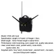 Mute Quartz DIY Wall Clock Movement Machine Silver Hands Repair Kit　BOYUAN. 