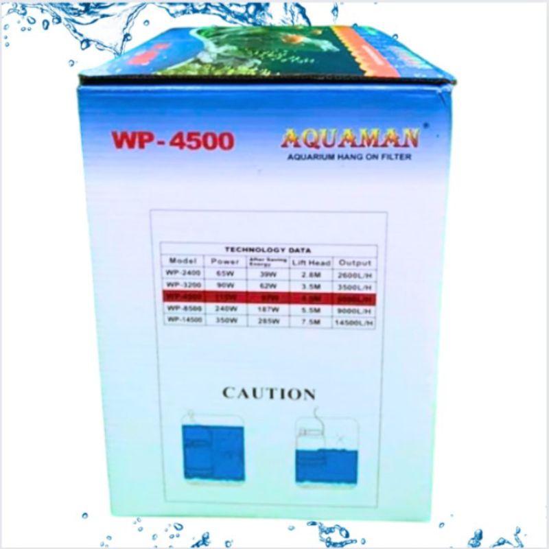AQUAMAN WP 4500 Submersible pump Pompa kolam aquarium hidroponik