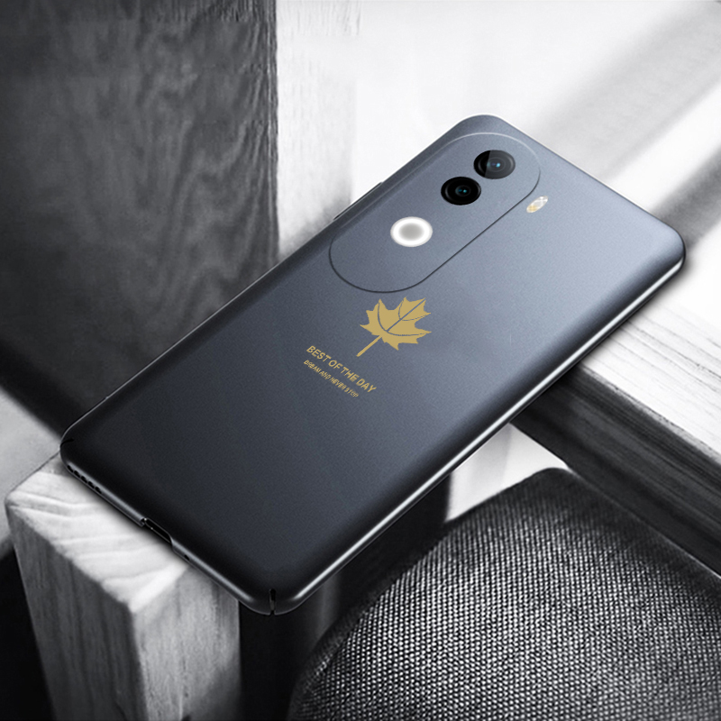 New Phone case vivo iqoo Z9 Back cover Soft Silicone Maple Leaf Shape For Vivo iqoo Z9S case.