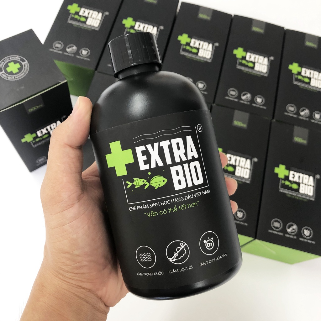 Vi Sinh Extra Bio 500ml 1000ml (men vi sinh làm trong nước và cân bằng PH cho hồ cá Koi bể cá cảnh)