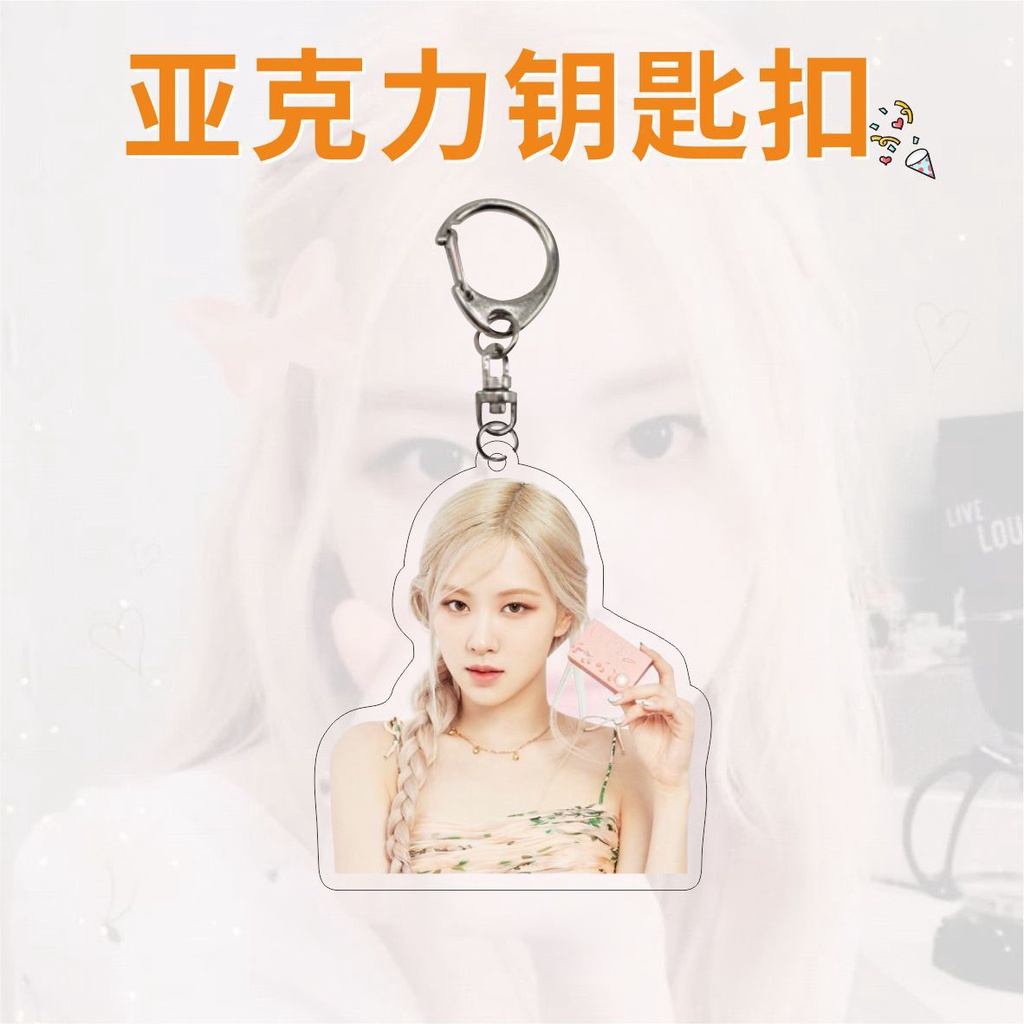 Móc Khóa Hình Hoa Hồng BLACKPINK