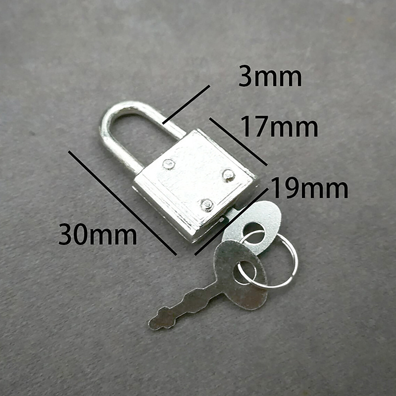 Notepad Lock Mini Retro Padlock for Notepad Diary Small Luggage Box Lock With Keys ...