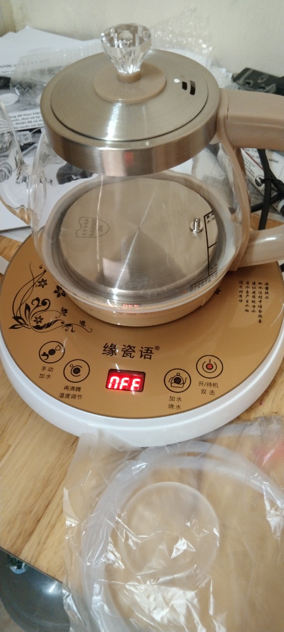 Ấm Siêu Tốc-Bộ Đun Nước Điện Tự Động Pha Trà Thủy Tinh